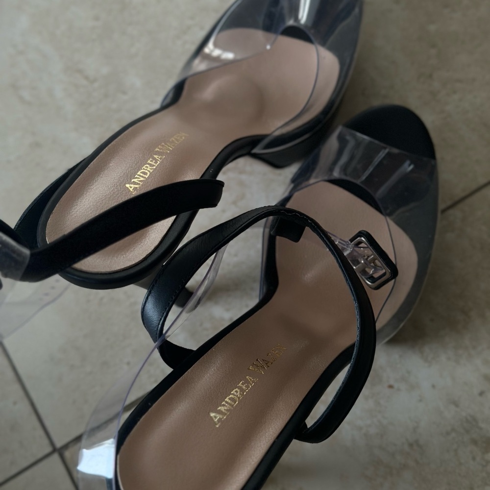 Elegant Black High Stiletto Heels with Platform Sole - Picture 4 of 7